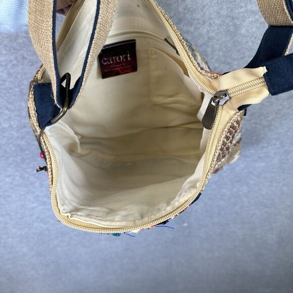 Catori Bohemian Crossbody Shoulder Bag Woven Cloth Handbag Colorful Boho Hippie - Picture 13 of 16